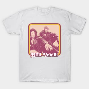 Milli Vanilli \/\/\ Retro Fan Art Aesthetic Design T-Shirt